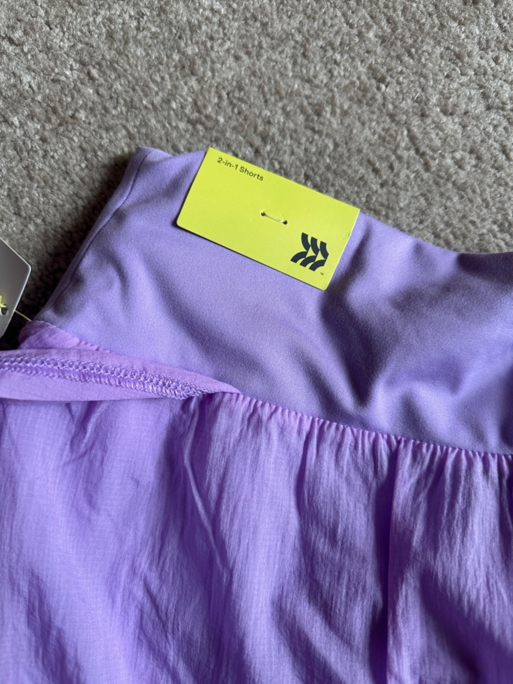 all in motion Lavender Women's Athletic Running Shorts - Picture 3 of 4